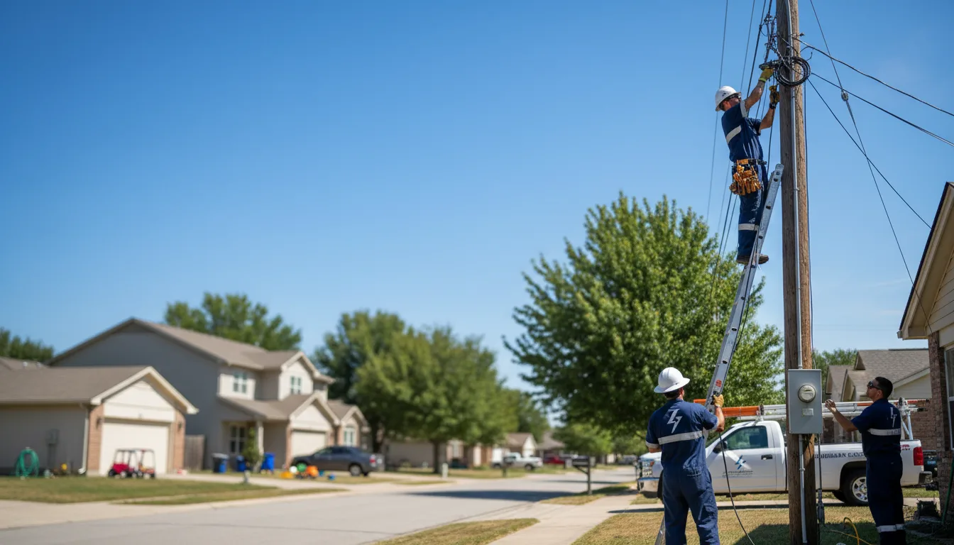 Residential electrician providing installation services in Allenton, WI